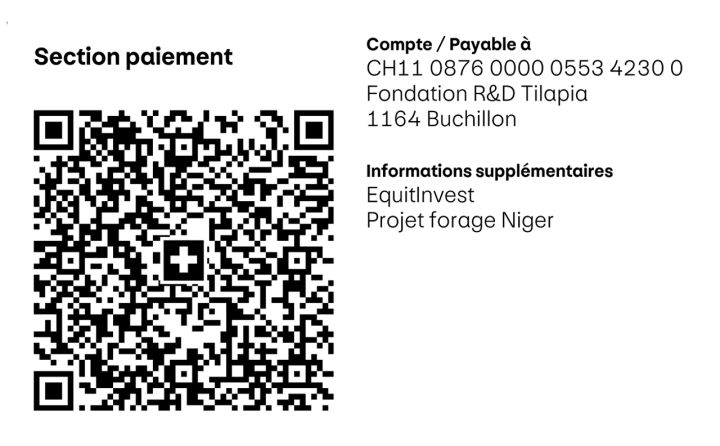 QR-facture forage Niger